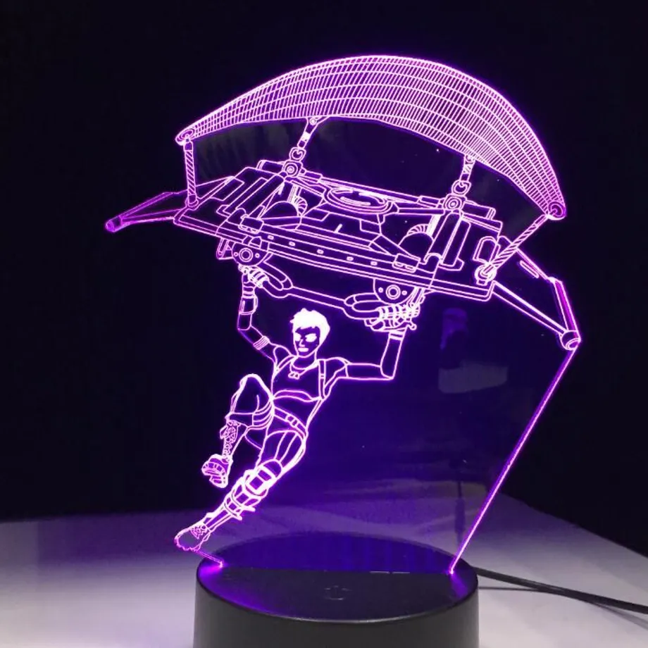 Krásná stolní 3D lampa Fortnite 3d led lamp 4