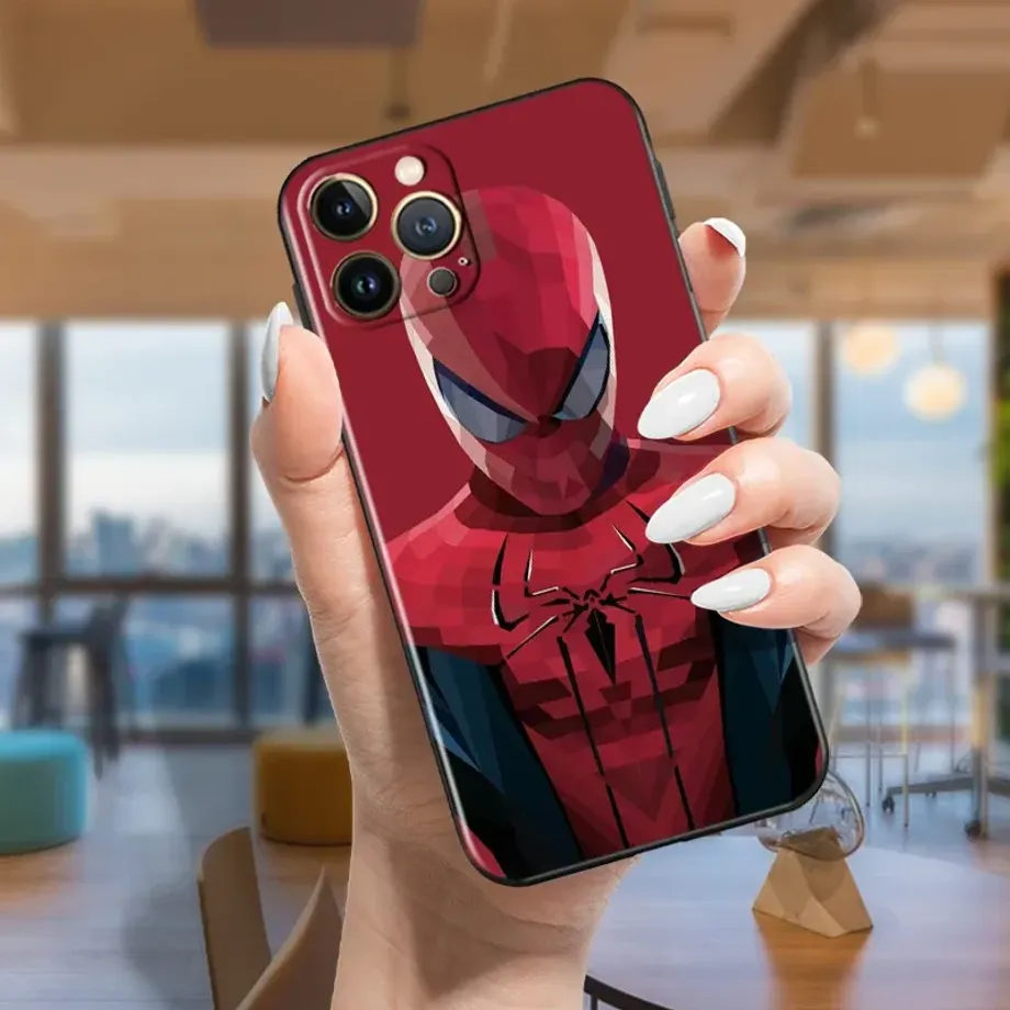 Trendy silikonový kryt s motivy oblíbeného hrdiny Spider-man na telefony iPhone