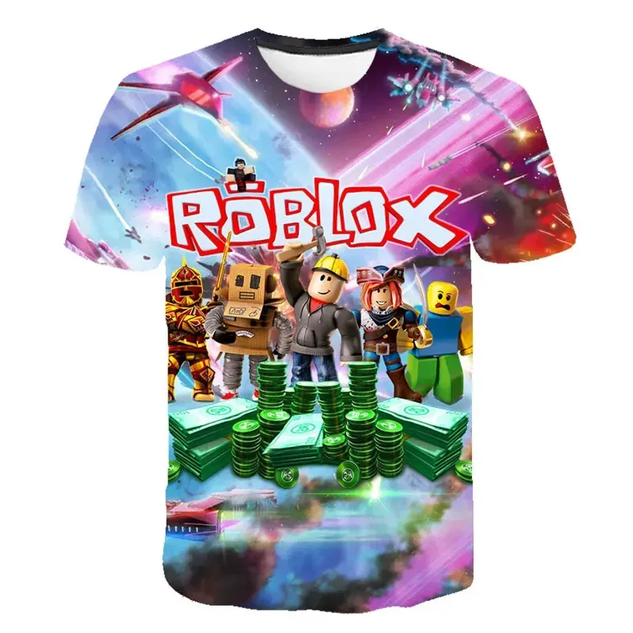 Unisex tričko s krátkým rukávem pro děti i dospělé s motivy oblíbené hry ROBLOX