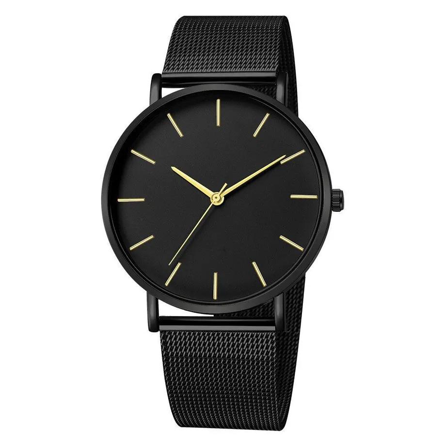 Dámské hodinky Stainless 02-Black-Gold