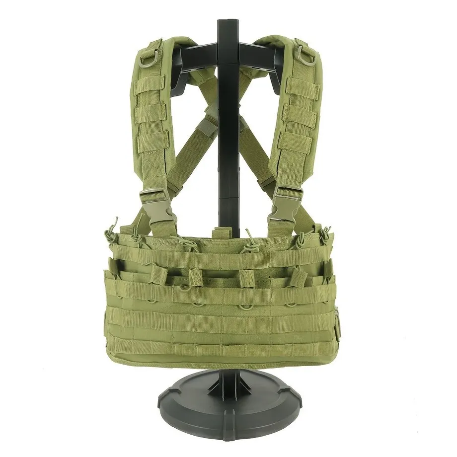 Náprsní Nástavec Na Zásobník, Odolný Návazec Na Hrudník W/MOLLE Pouch Držák Na Zásobník, Nastavitelná Lovecká Airsoftová Vesta