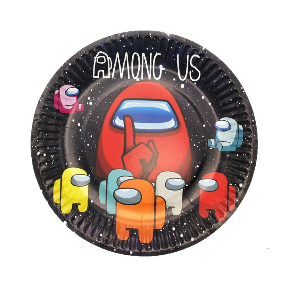 Dětské párty dekorace s motivem Among us 10pcs plate-A