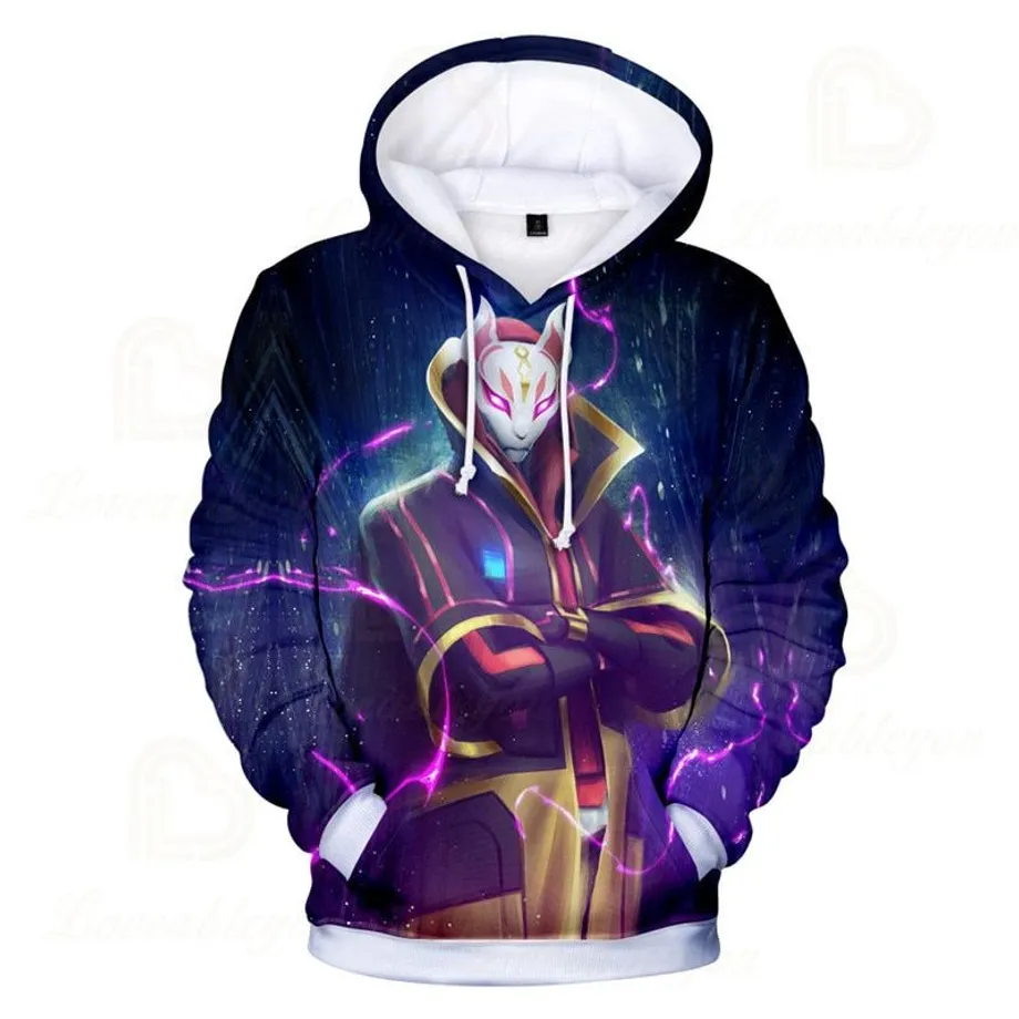 Unisex trendy mikina s potiskem Fortnite