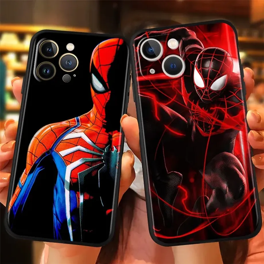 Trendy silikonový kryt s motivy oblíbeného hrdiny Spider-man na telefony iPhone