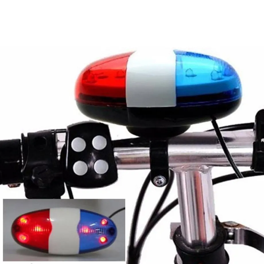 Cyklistický alarm POLICE, 6 LED diod