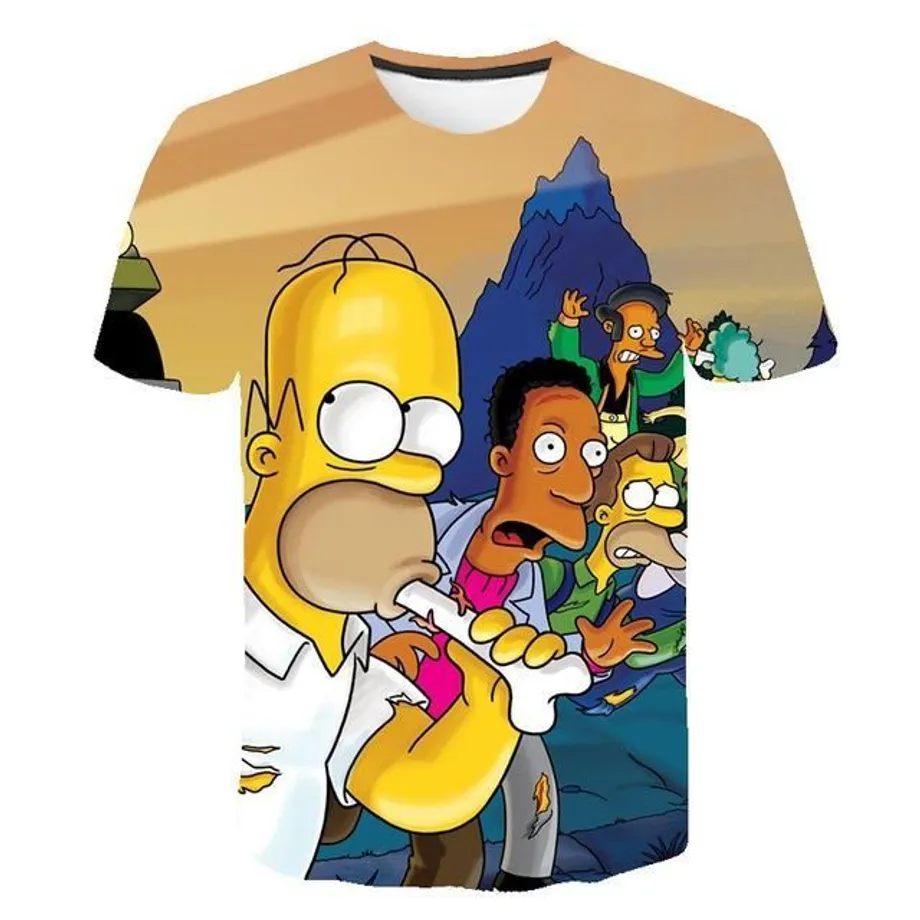 Unisex 3D tričko Simpson