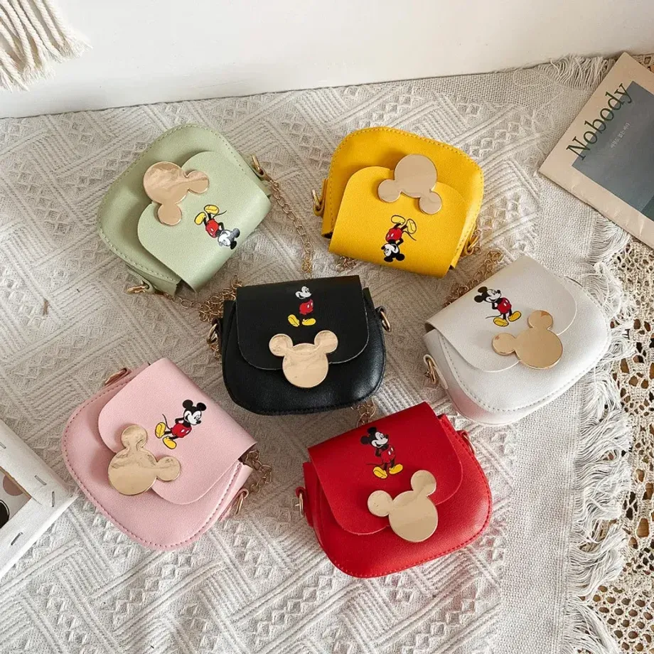 Dětská crossbody kabelka s roztomilým potiskem Mickeyho a jeho kamarádů