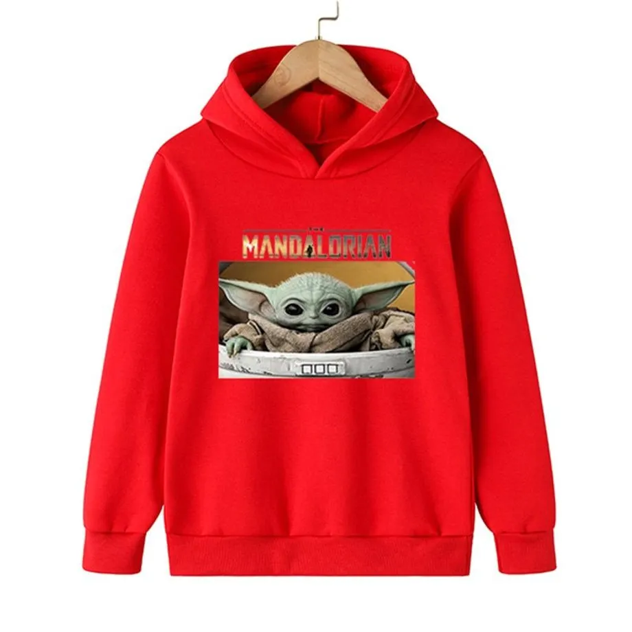 Dětská trendy klokánková mikina Baby Yoda