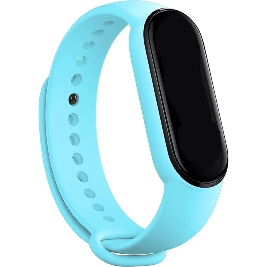 Silikonový řemínek pro Xiaomi Mi Band 5 / 6 Anthony silikonovy-reminek-pro-xiaomi-mi-band-5-6-t863-svetle-modra