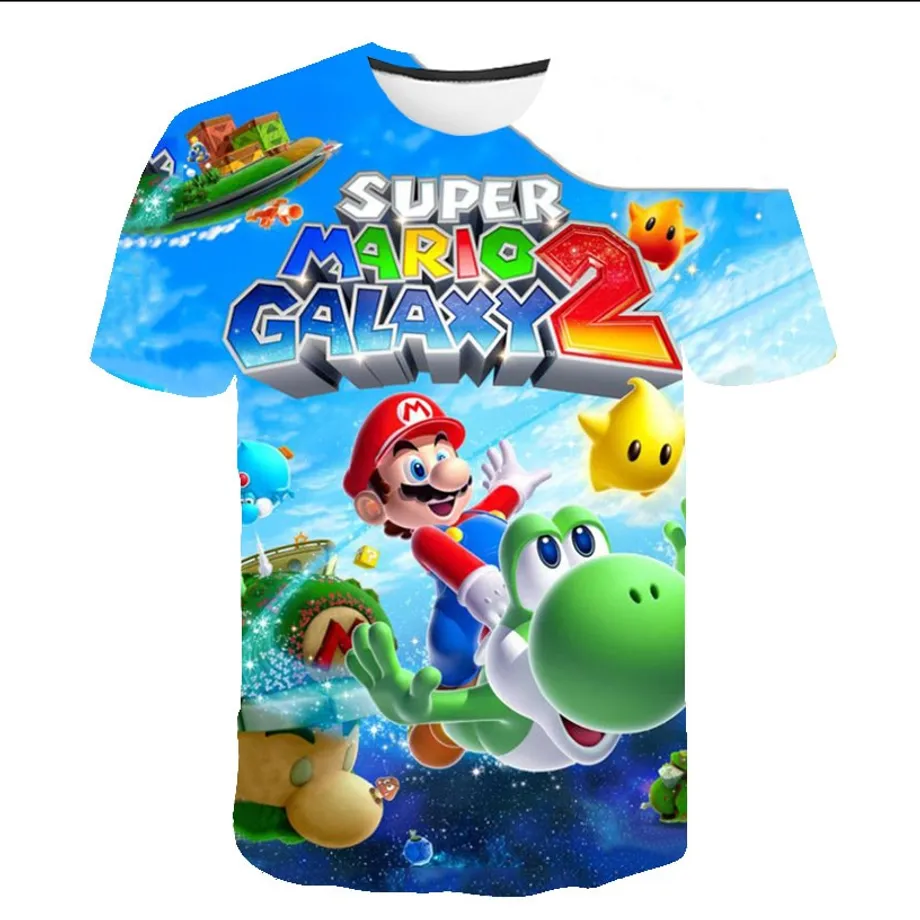 Krásné dětské tričko s 3D potiskem Mario