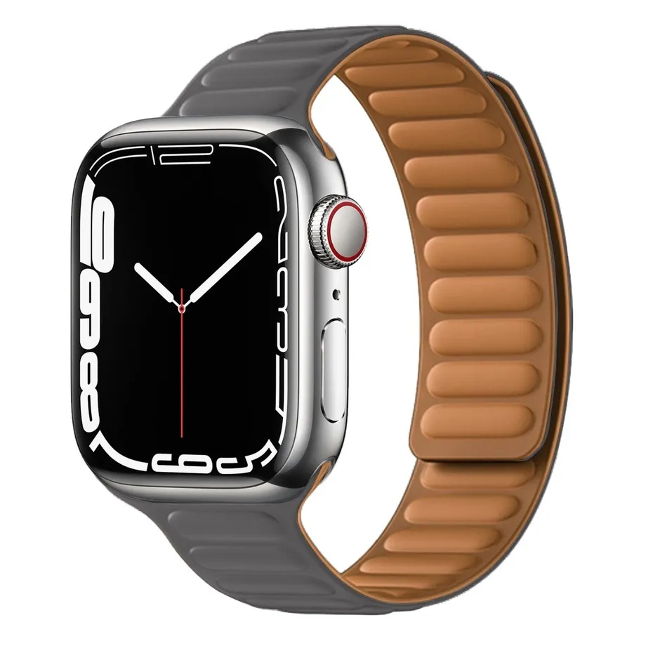 Silikonový řemínek pro Apple Watch mm / 0 mm / mm Sharie seda