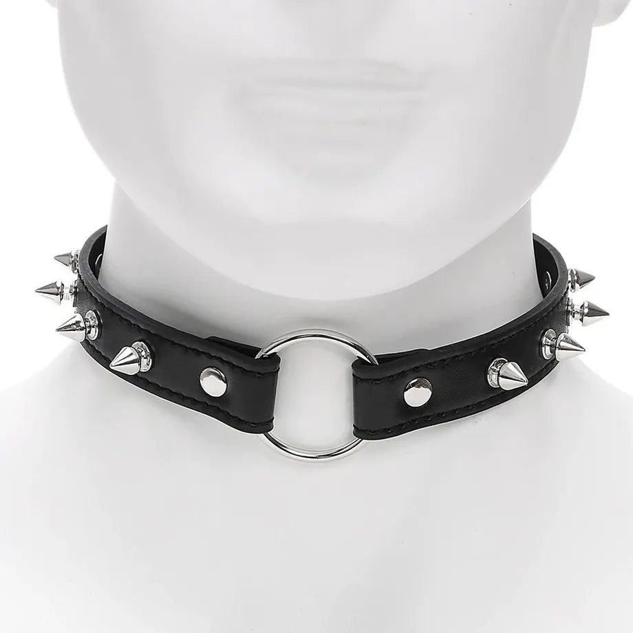 Choker s ostny - černý