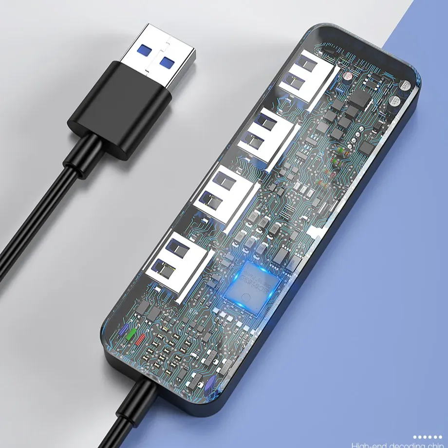 USB 3.0 HUB 4 Porty Multi Splitter Adapter OTG Expander Pro Počítače