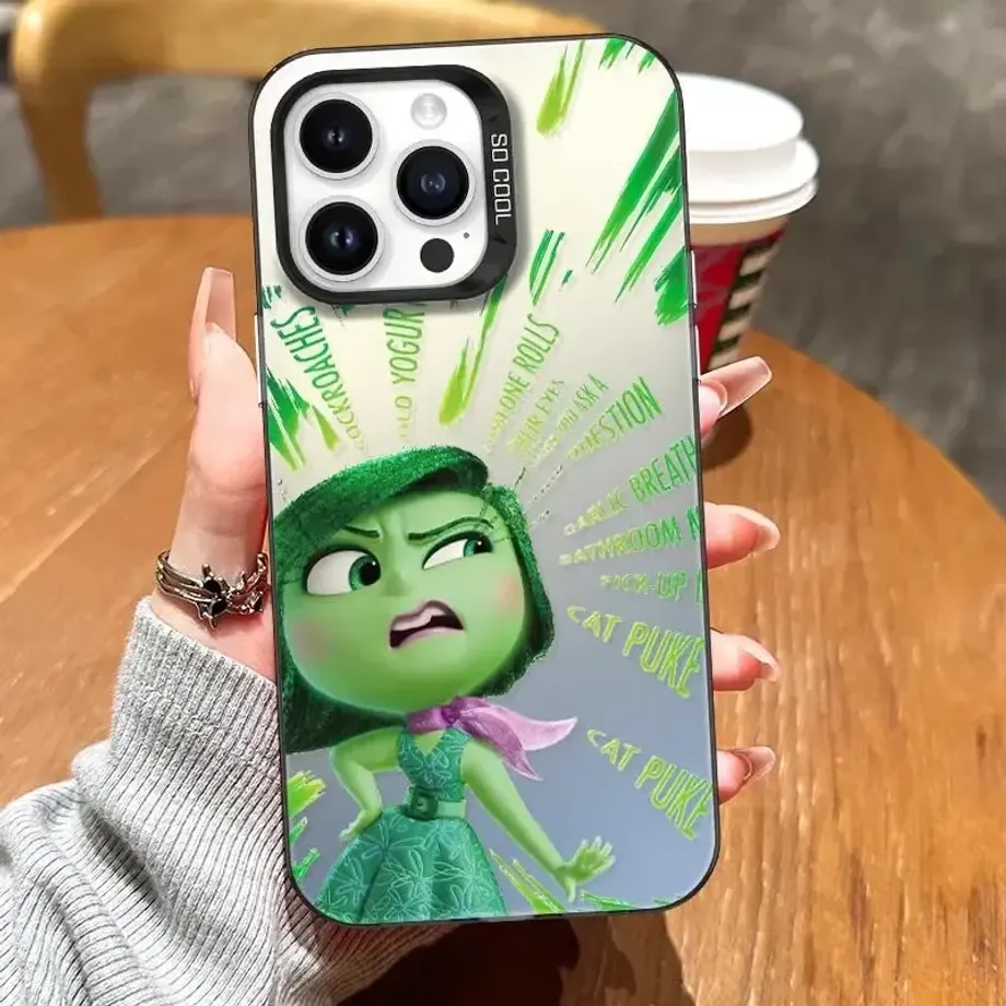 Roztomilý trendy kryt na telefony iPhone s různými motivy z pohádky V hlavě 2 - Inside Out 2