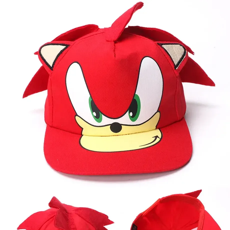 Stylová dětská kšiltovka s bodlinami v provedení Sonic