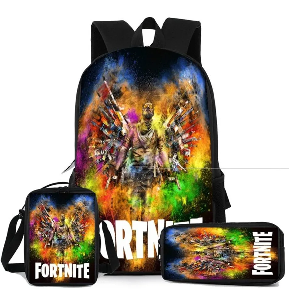 Sada dětských tašek s motivem počítačových her Fortnite