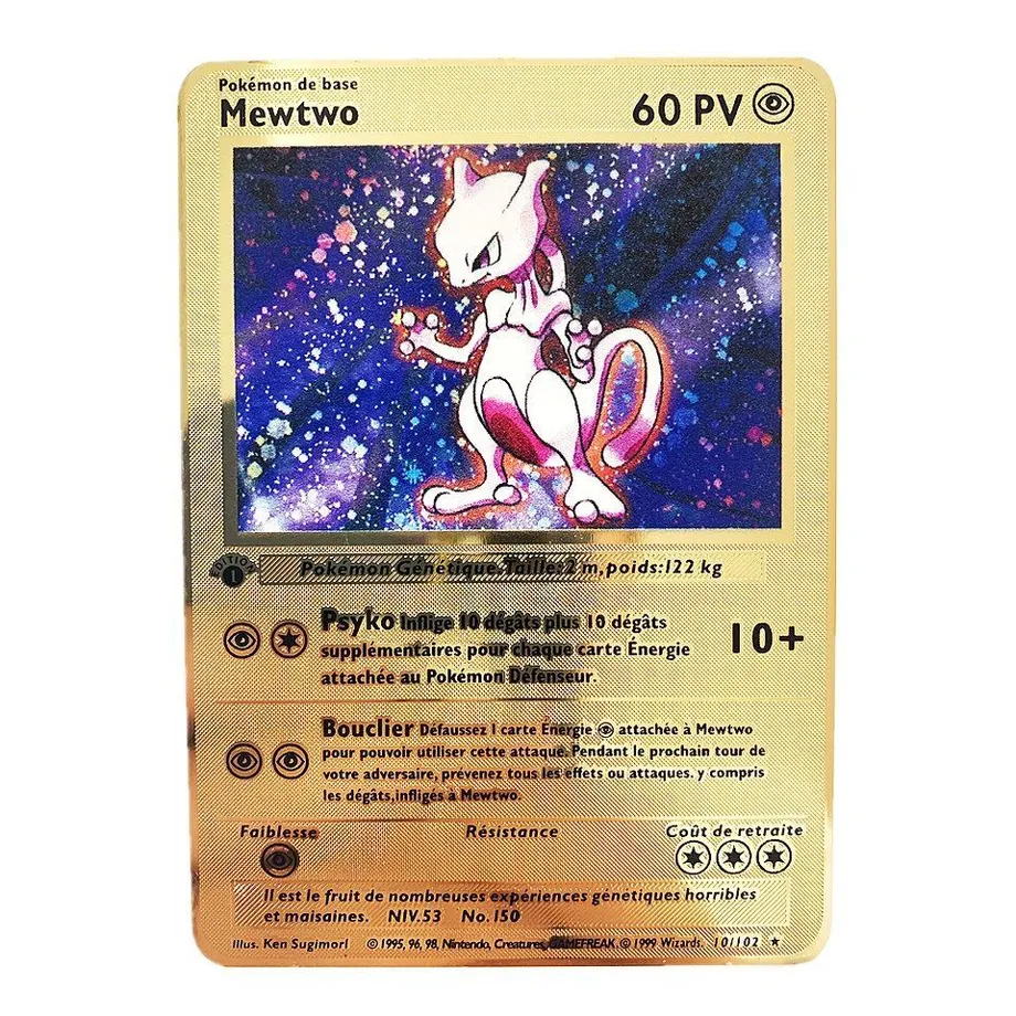 Metalická sběratelská kartička Pokémon - 1 ks legendární karta