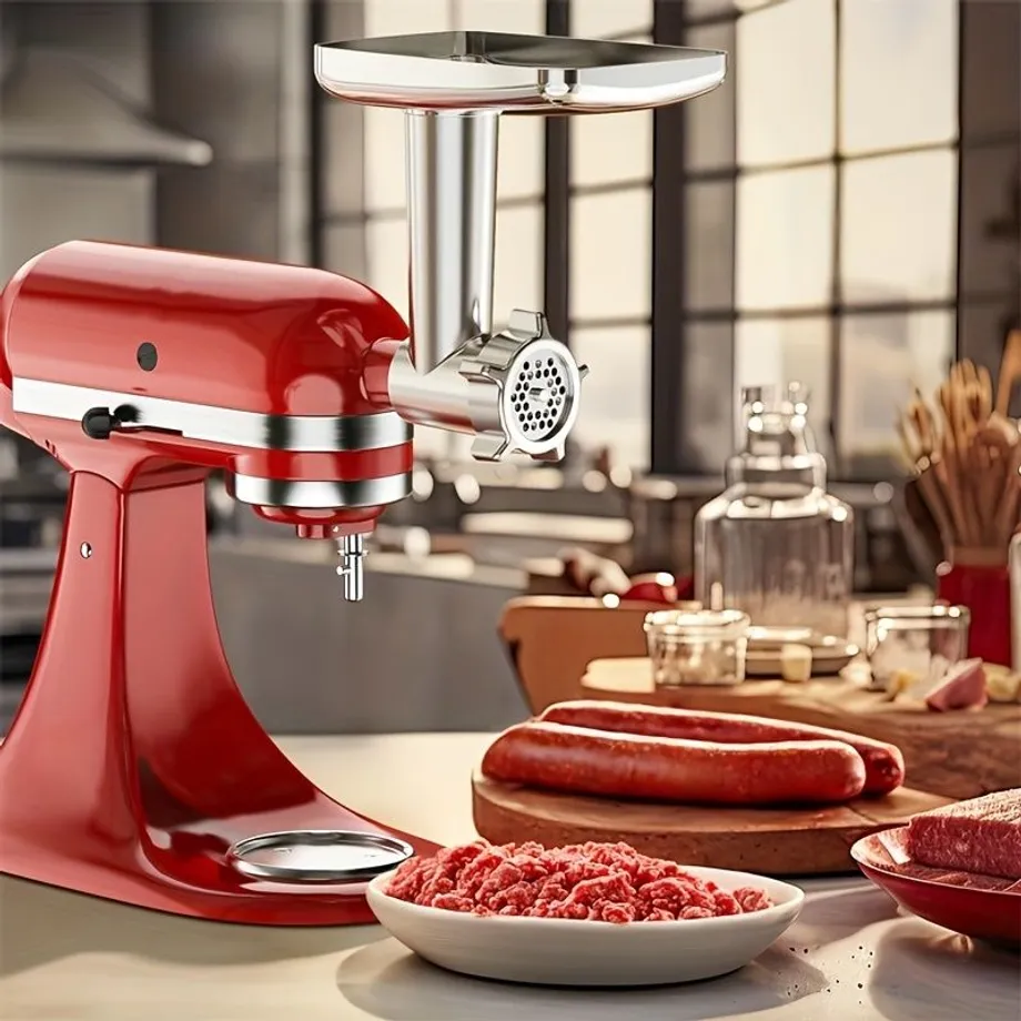 Multifunkční nástavec KitchenAid pro kuchyňský robot: Mlýnek na maso a plnič na klobásy