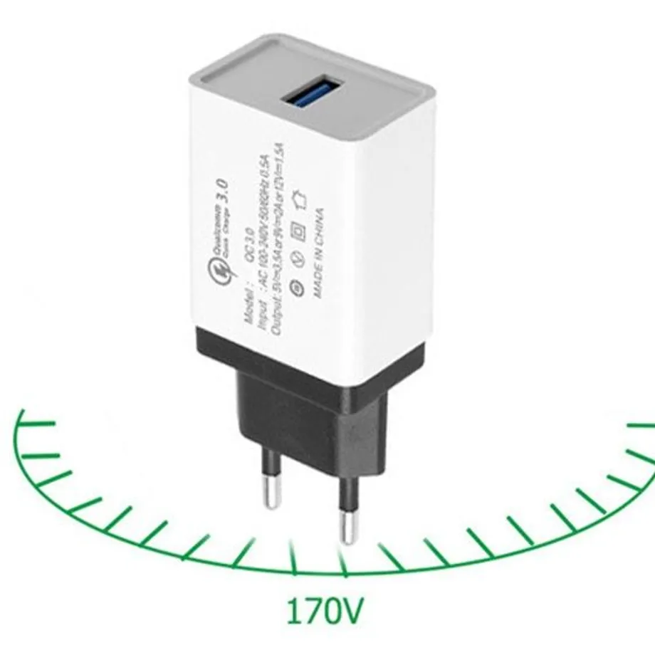 Rychlo nabíjecí USB adaptér - 3 barvy