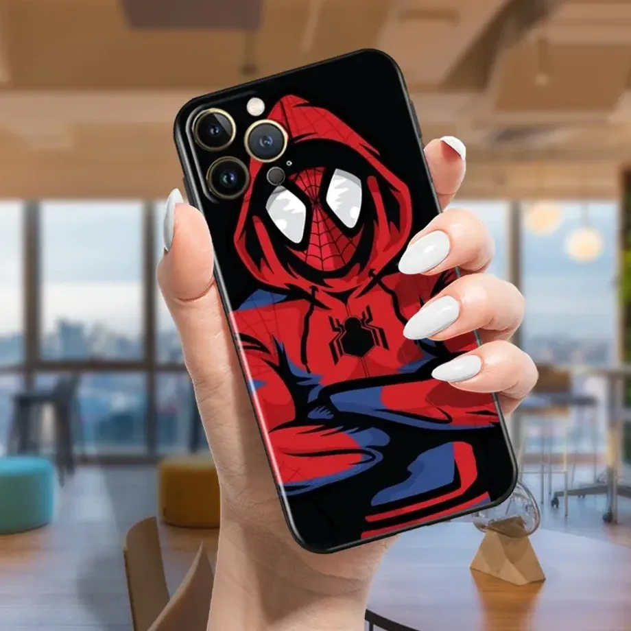 Trendy silikonový kryt s motivy oblíbeného hrdiny Spider-man na telefony iPhone