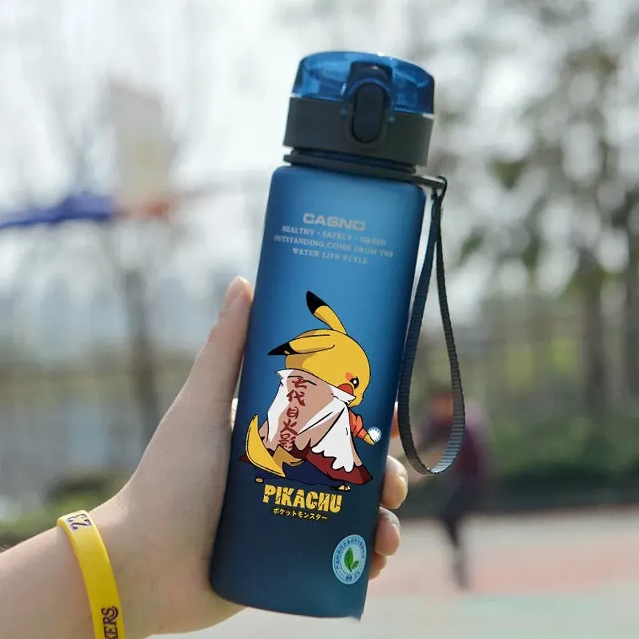 Stylová dětská sportovní láhev na vodu s motivy oblíbených Pokémon