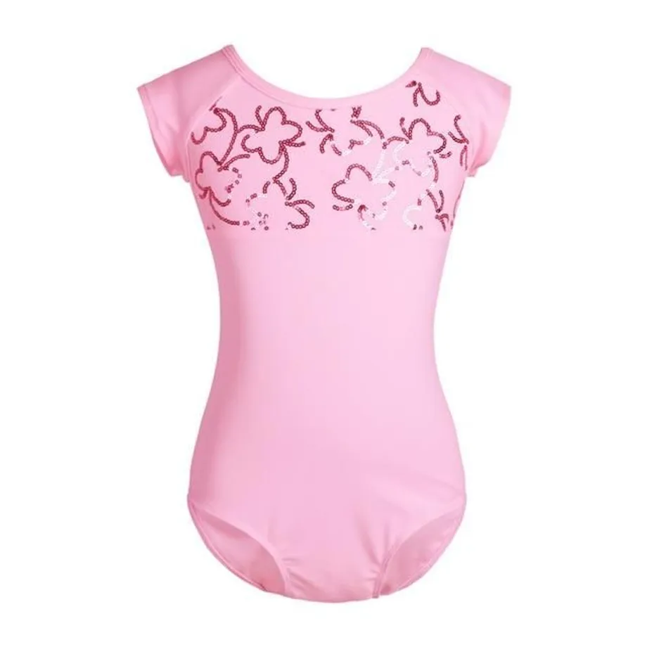 Body dětské gymnastiky pink 3T