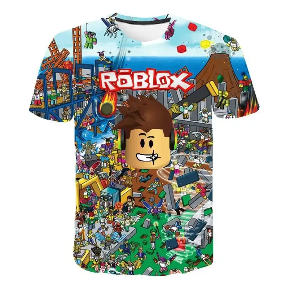 Unisex tričko s krátkým rukávem pro děti i dospělé s motivy oblíbené hry ROBLOX