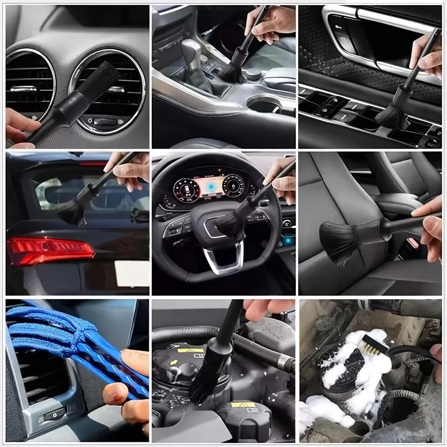 Kompletní detailing sada pro auto | 26 ks kartáčů, houbiček a čisticích pomůcek