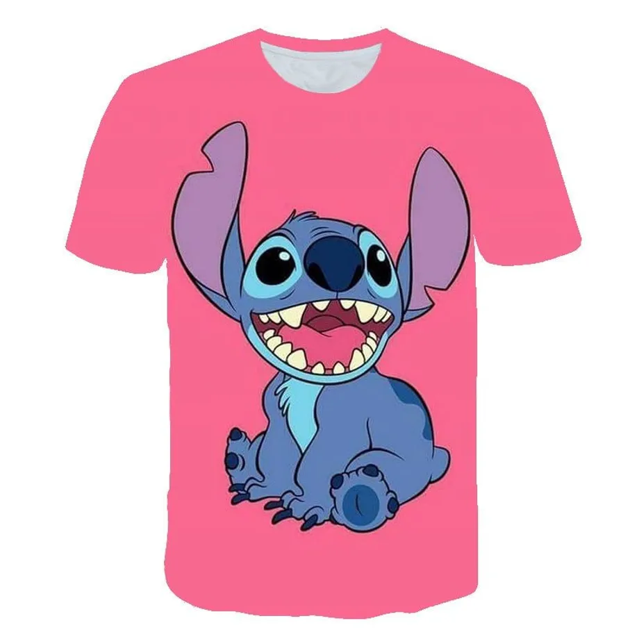 Dětské luxusní tričko s krátkým rukávem s potiskem oblíbené Disney postavy Stitch Jayceon