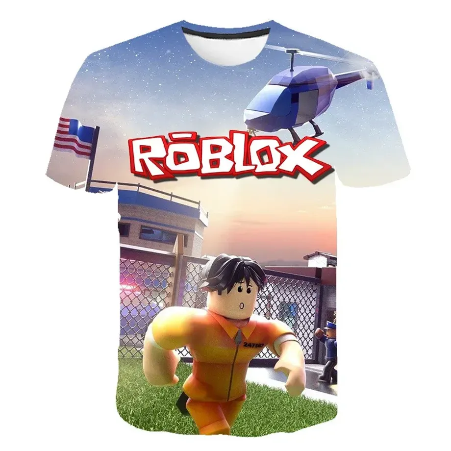 Unisex tričko s krátkým rukávem pro děti i dospělé s motivy oblíbené hry ROBLOX