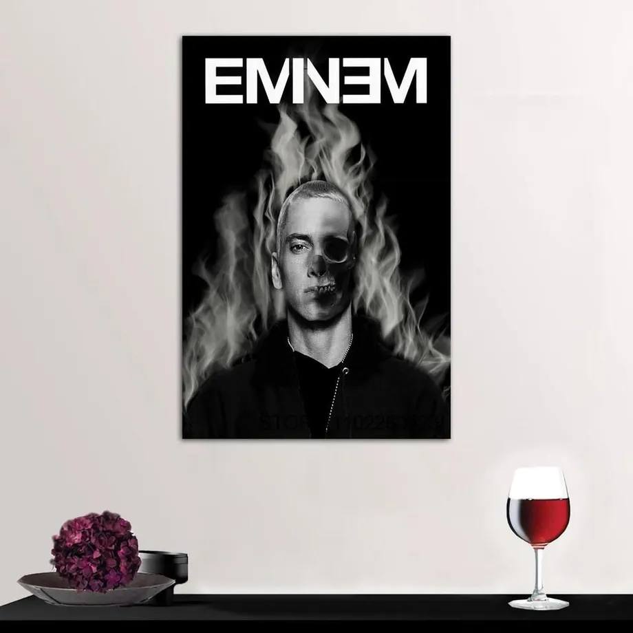 Plakát na plátně s motivem oblíbeného rappera EMINEM - různé velikosti