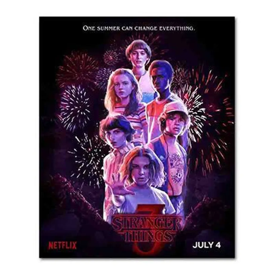 Stylový plakát na motivy seriálu Stranger Thing 6 30 X 20 cm