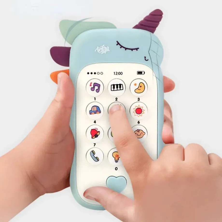 Imitace telefonu pro děti na spaní - Hračka Baby Phone s hudbou a zvukem