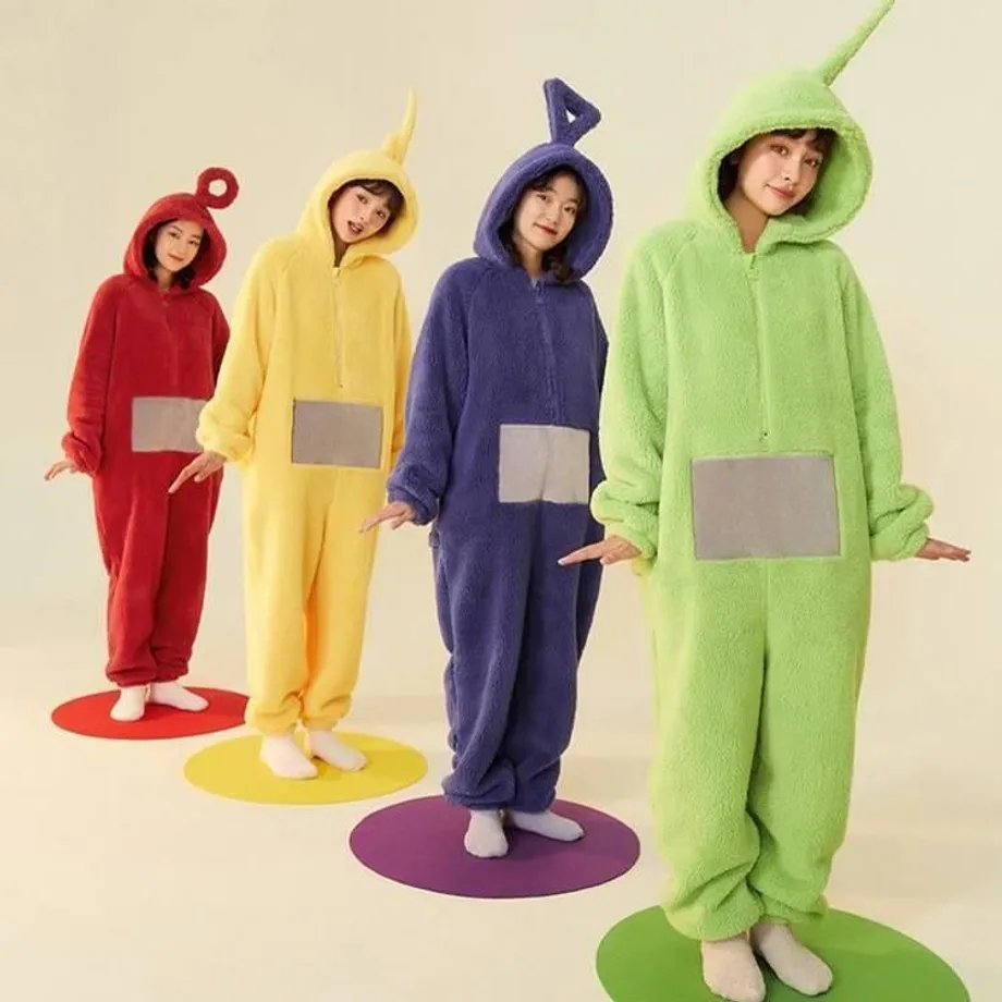 Unisex moderní plyšový kostým Teletubbies