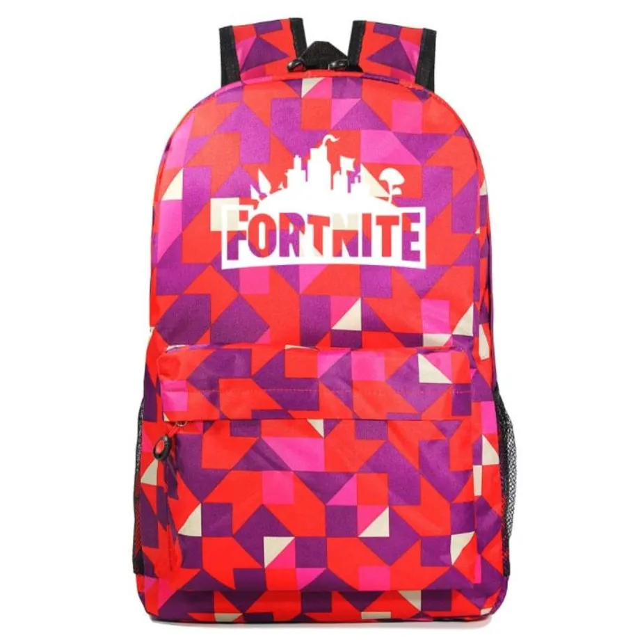 Světelný školní batoh s cool potiskem Fortnite Color 06