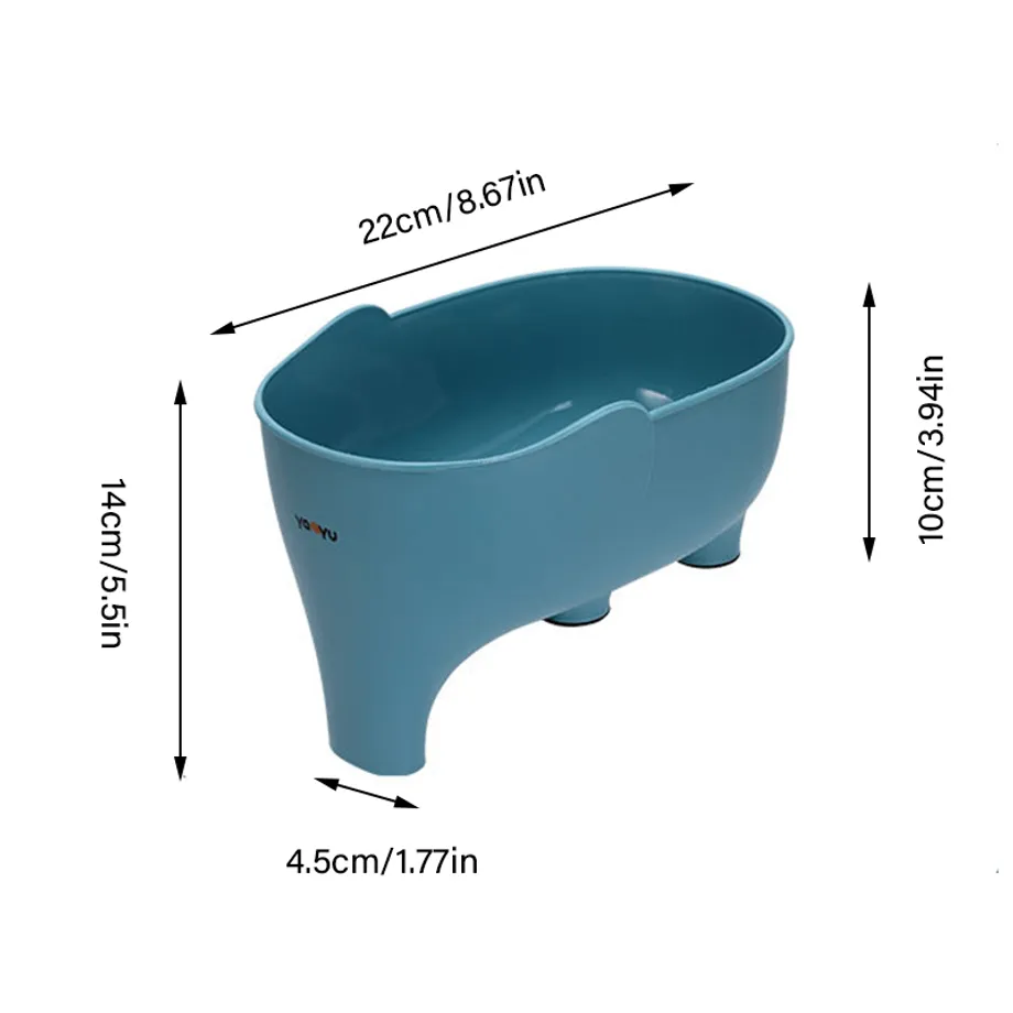 Odpadkový koš ve tvaru slona s filtrem, proti skluzu, pro ovoce, zeleninu a zbytky z polévky - Praktický pomocník do kuchyně