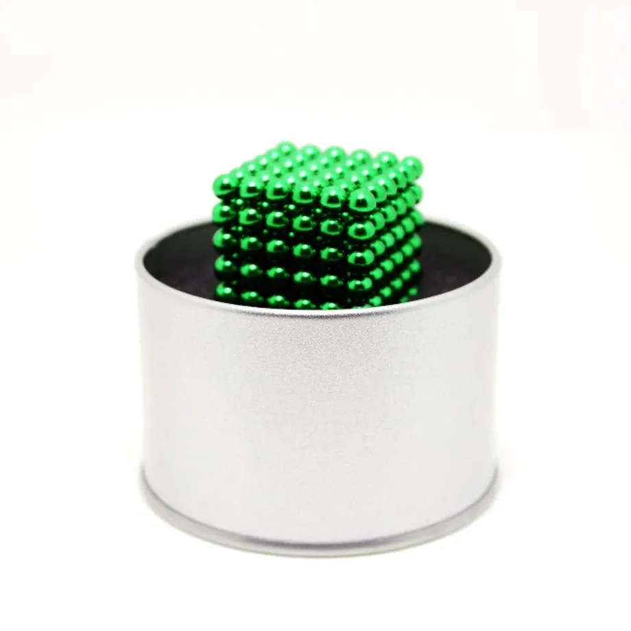 Antistresové magnetické kuličky Neocube - hračka pro dospělé d3-green-beads