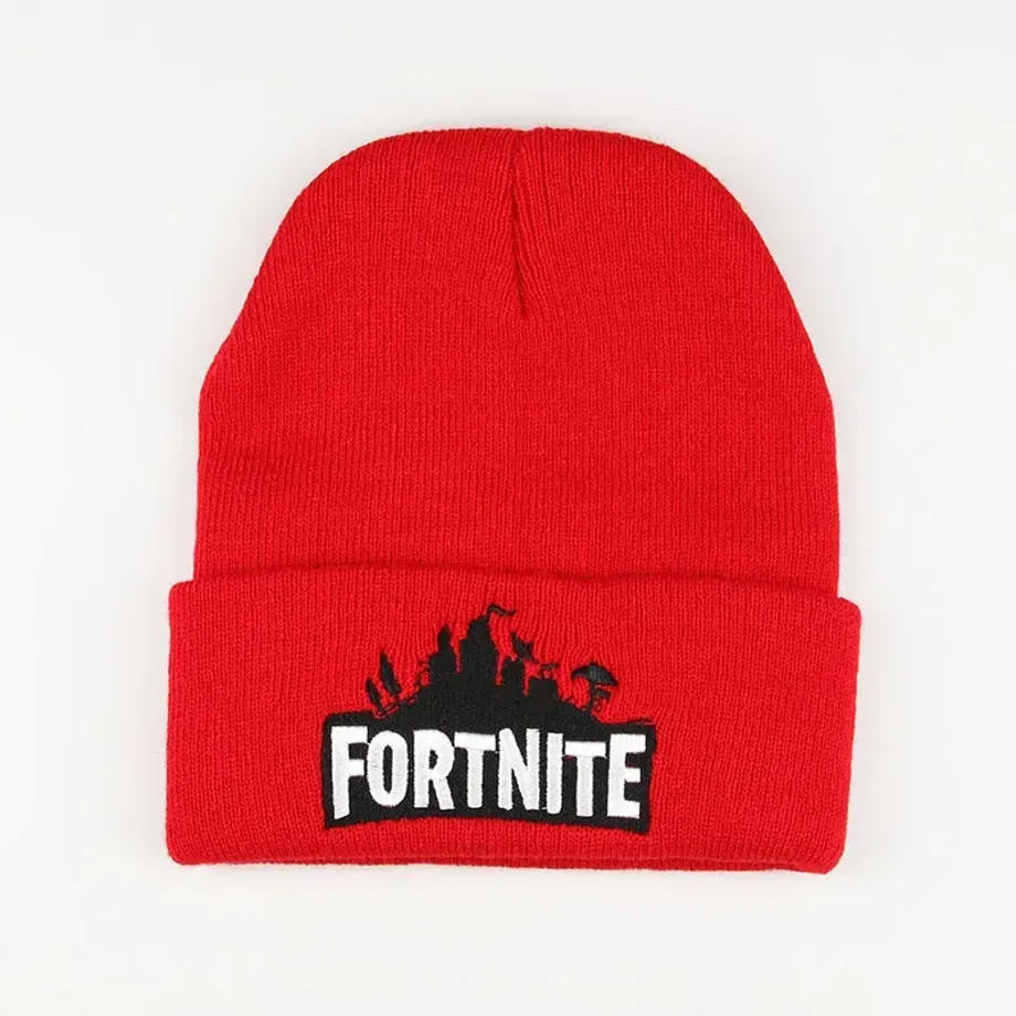 Unisex pletená čepice s nápisem ze hry Fortnite