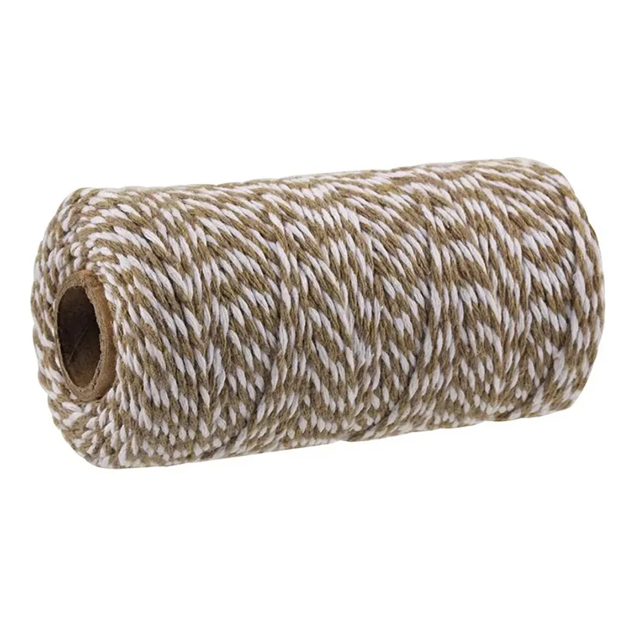 2mm 100M Makramový Cord - 100% Bavlněné Lano pro DIY Projekte