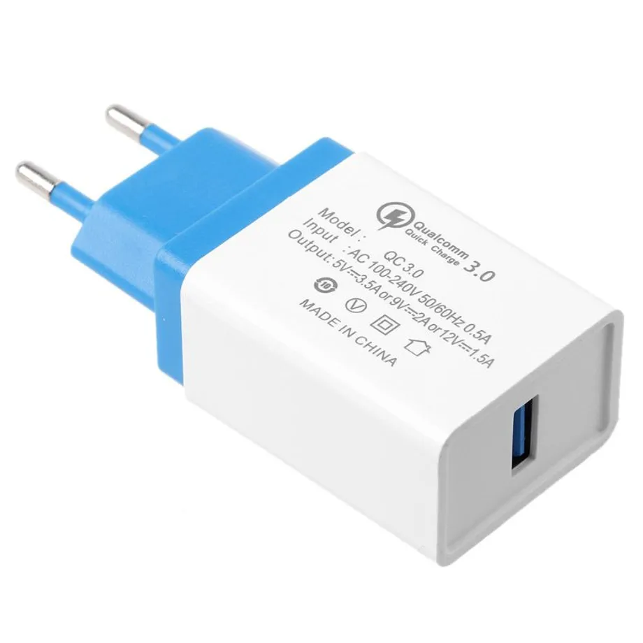 Rychlonabíjecí USB adaptér - 3 barvy