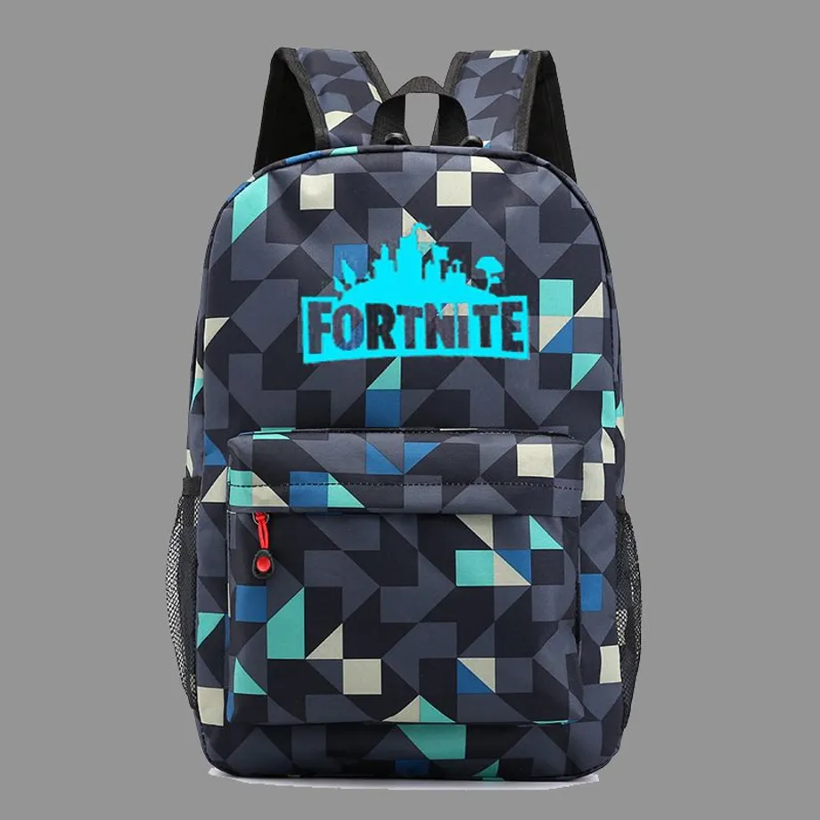 Světelný školní batoh s cool potiskem Fortnite