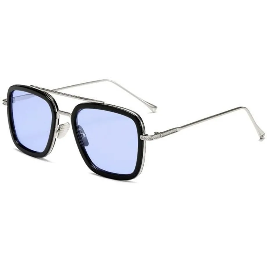 Unisex brýle ve stylu Iron Men c11silver-blue