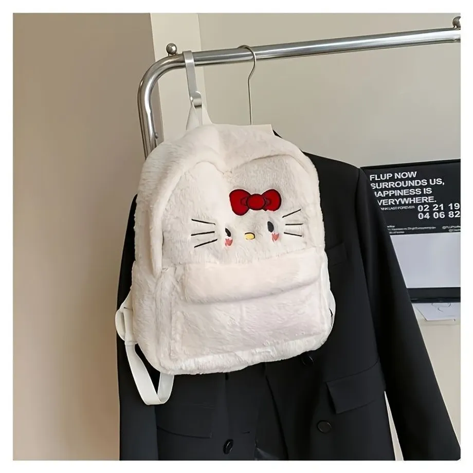 Elegantní plyšový batoh Sanrio Hello Kitty s motivem