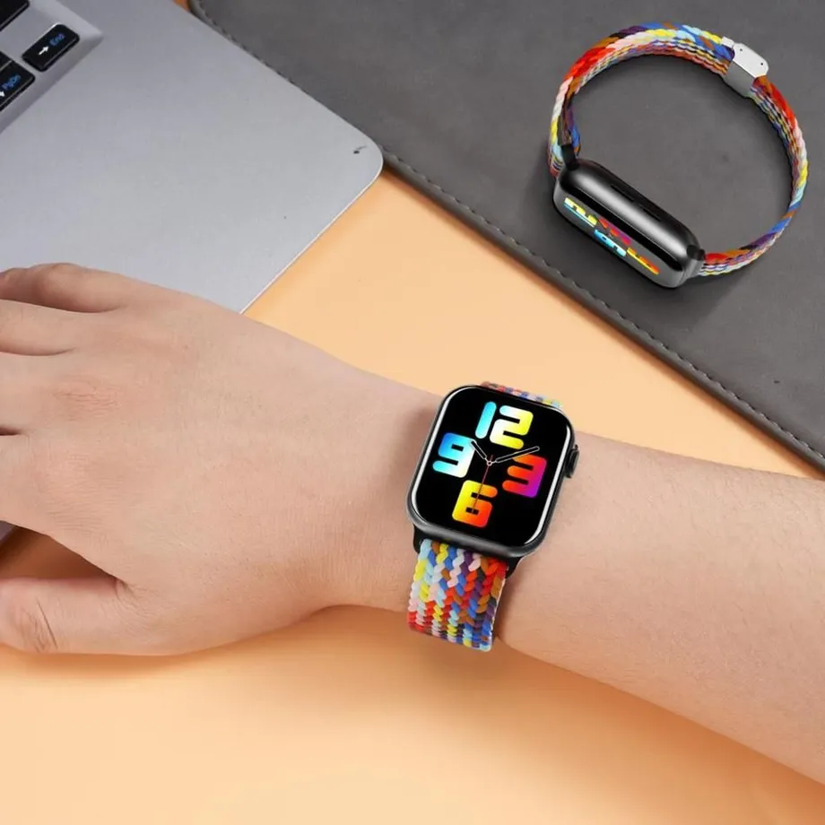 Náhradní pletený řemínek pro Apple Watch hodinky