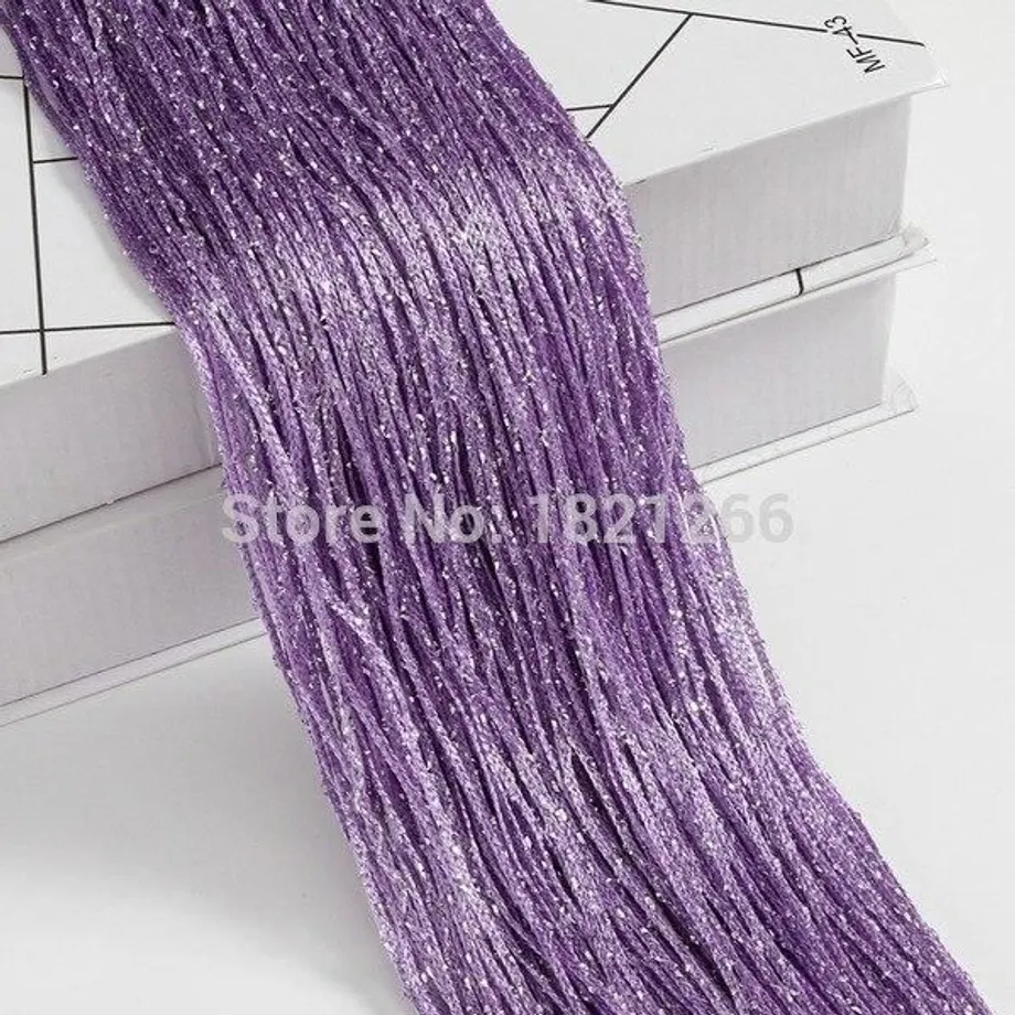 Třpytivý závěs light-purple 2-5x2-6m