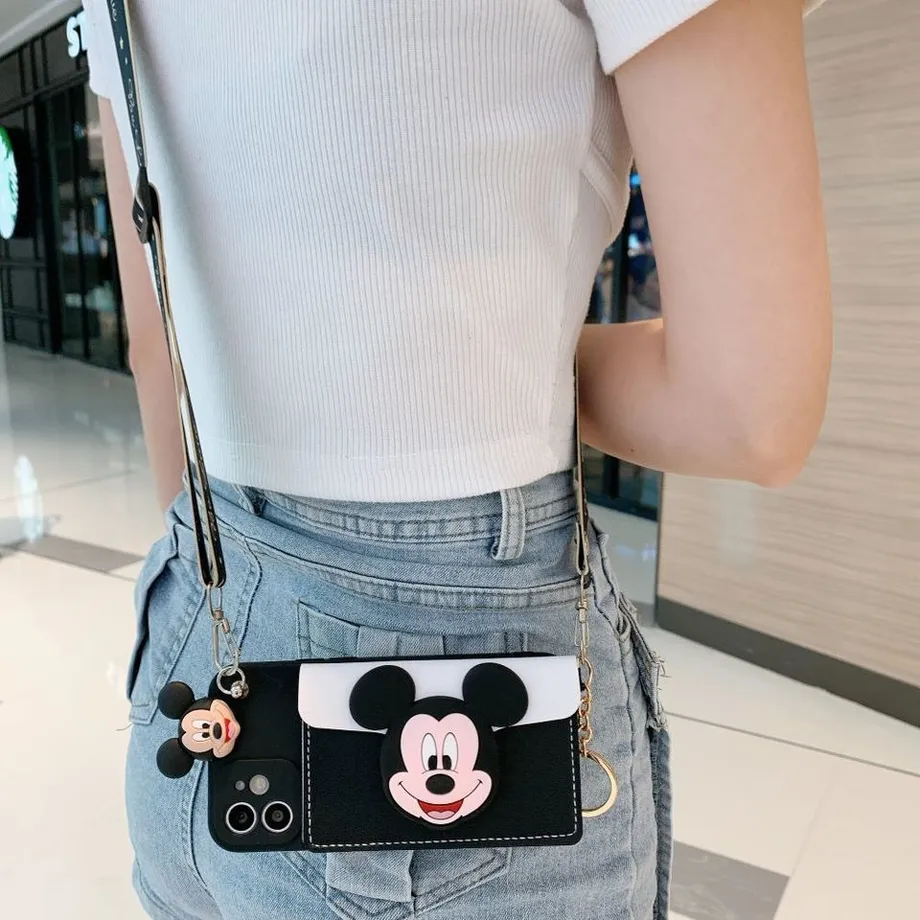 Roztomilý crossbody kryt na iPhone