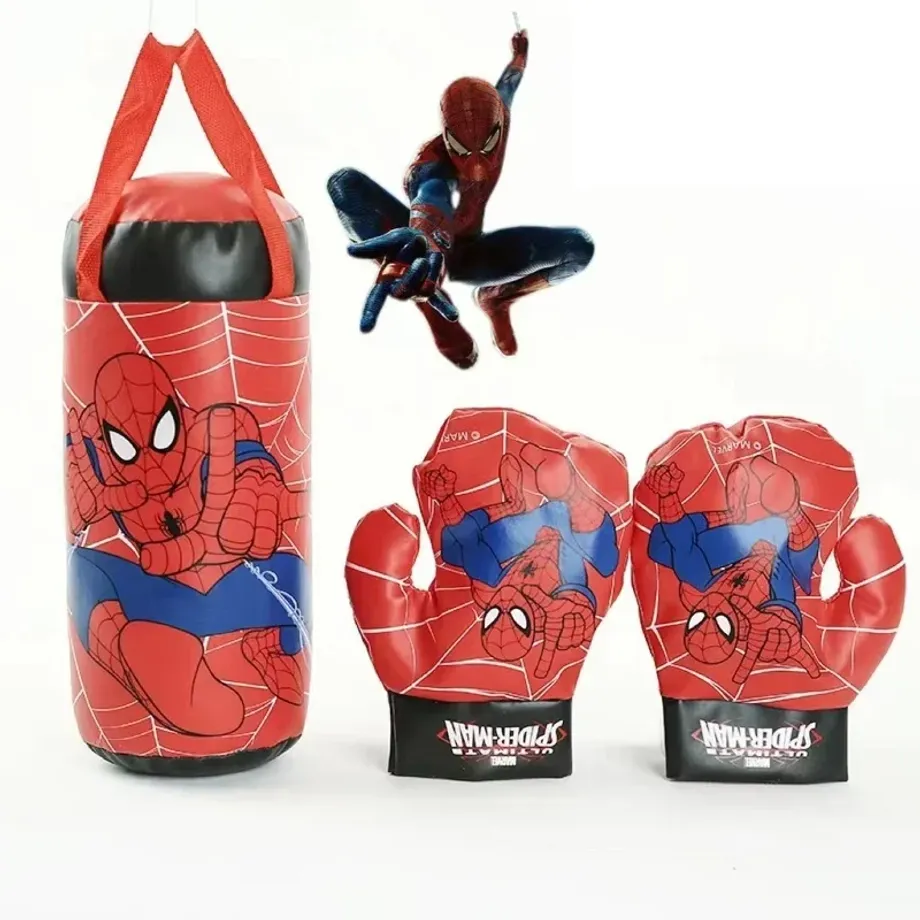 Dětská sada na boxování s motivy Spider-man - pytel a rukavice