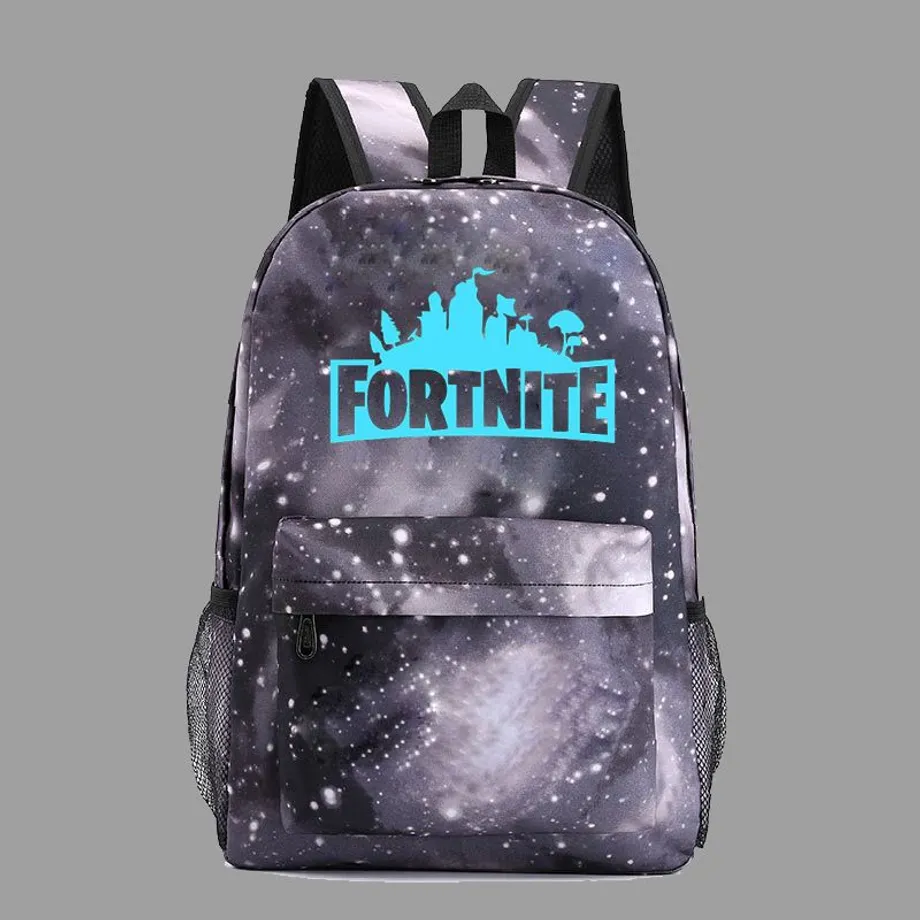 Světelný školní batoh s cool potiskem Fortnite