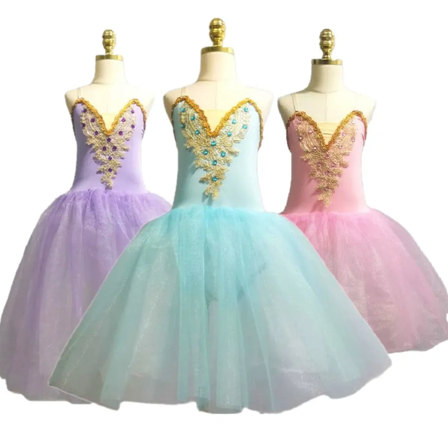 Balerína Dancewear Long Ballet Tutu Girls and Women