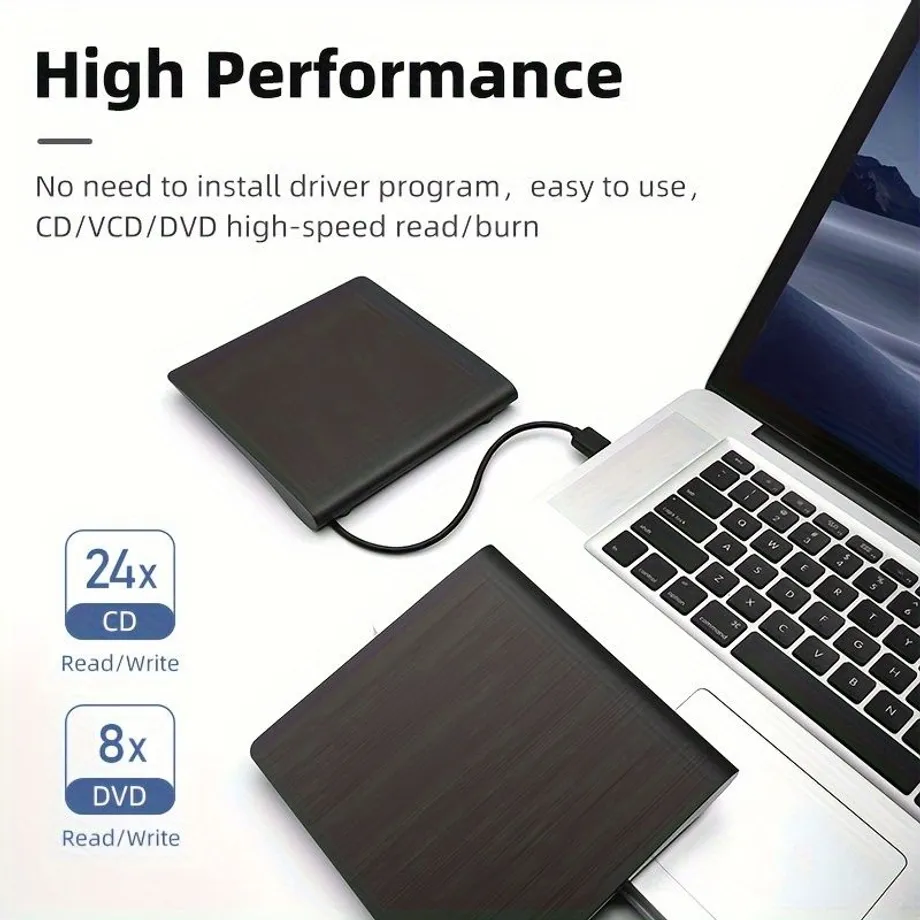 Přenosný CD DVD přehrávač s vysokorychlostním USB 3.0